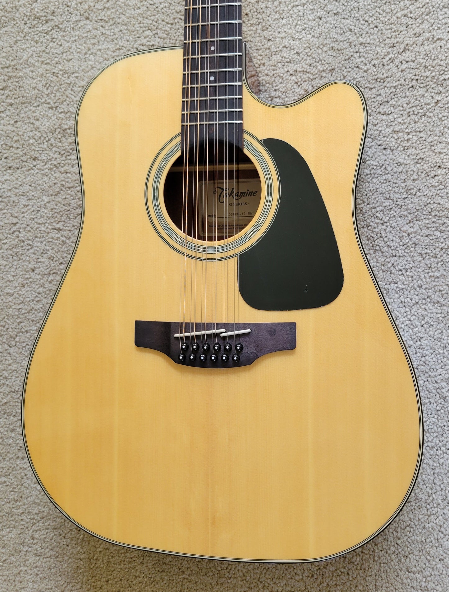 Takamine GD30CE-12 NAT 12 String Acoustic Electric Guitar, Natural Finish, New Gig Bag