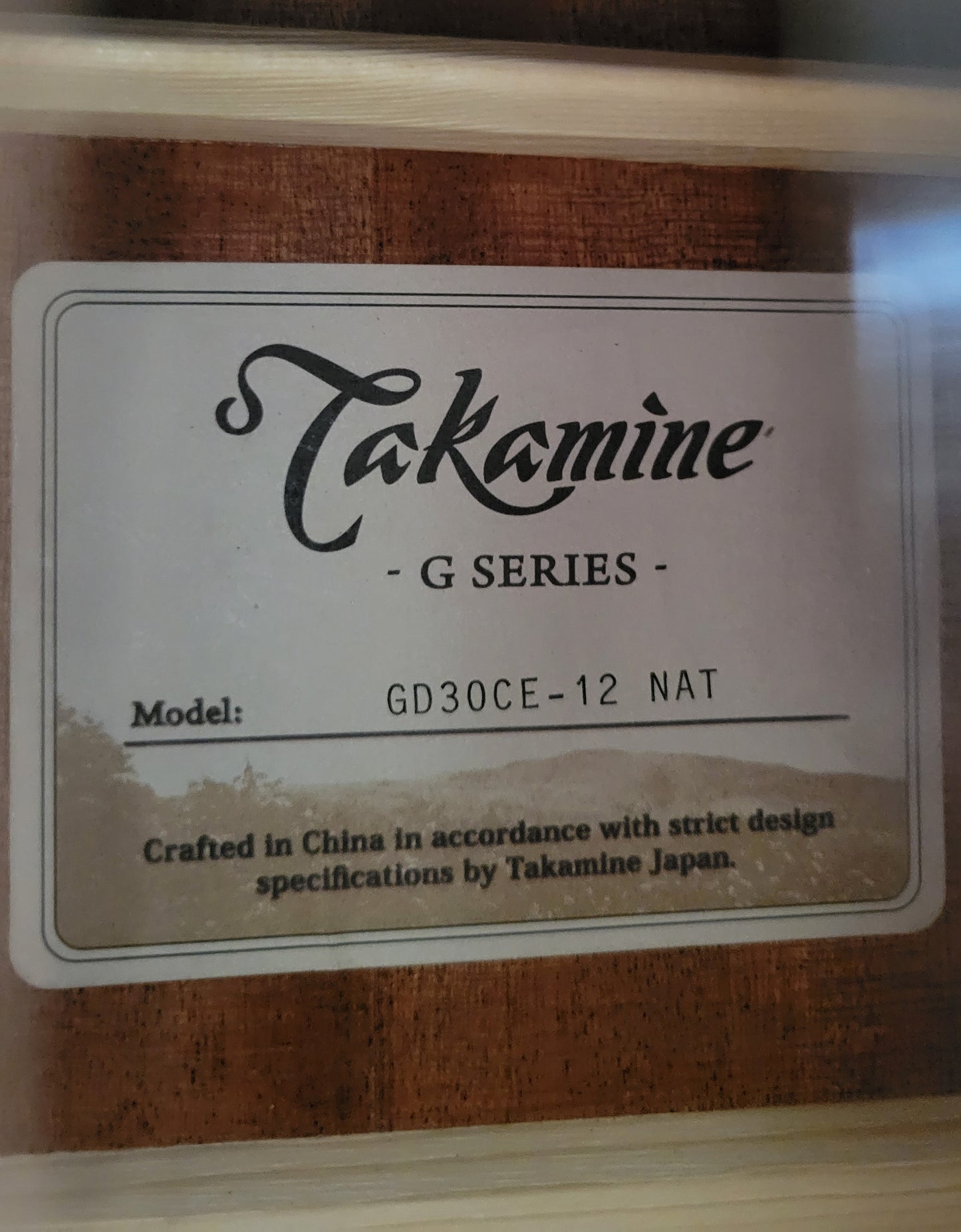 Takamine GD30CE-12 NAT 12 String Acoustic Electric Guitar, Natural Finish, New Gig Bag