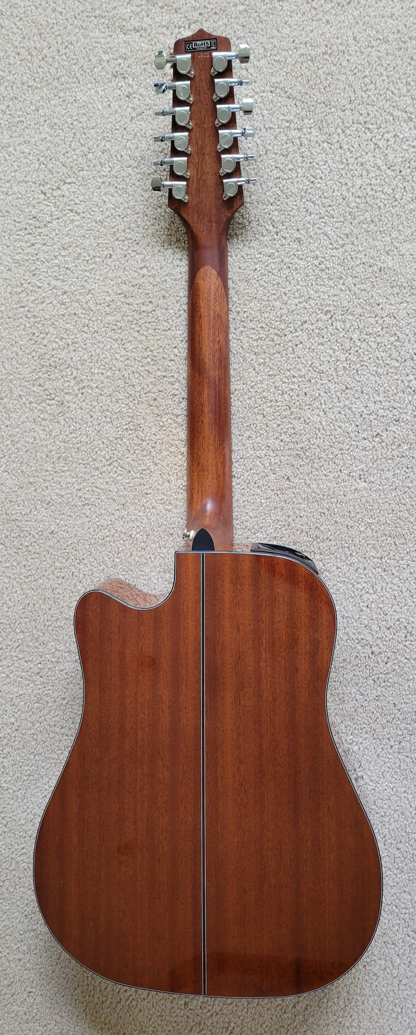 Takamine GD30CE-12 BSB 12 String Acoustic Electric Guitar, Gloss Brown Sunburst, Hard Shell Case