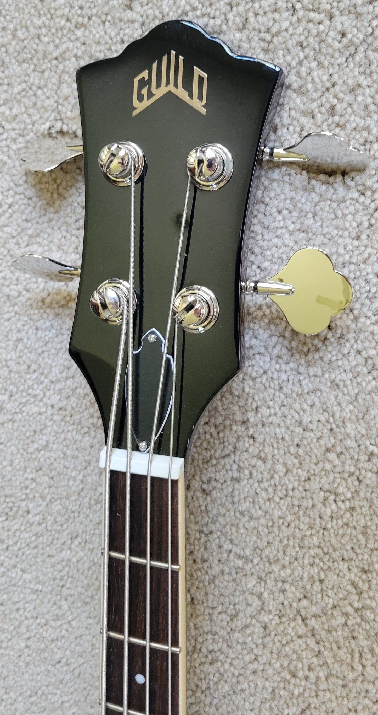 Guild Starfire I Semi-Hollow Bass Guitar, Vintage Walnut, New Hard Shell Case