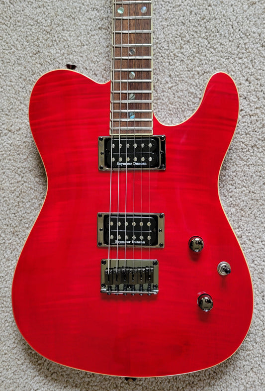 Fender Special Edition Custom Telecaster FMT HH, Crimson Red Transparent, TKL Gig Bag