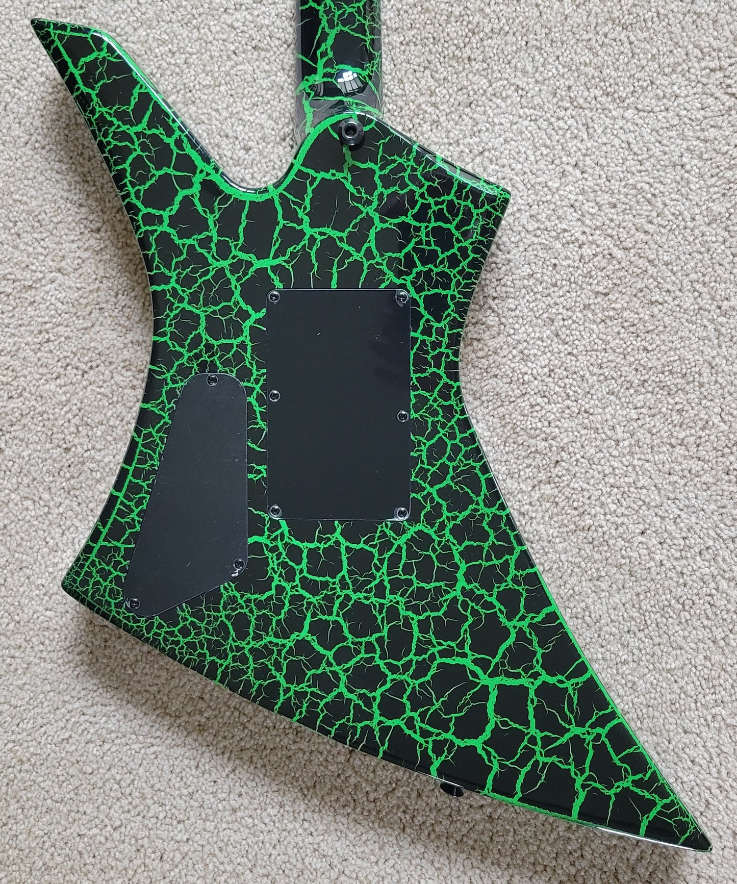 Jackson Pro Series Signature Brandon Ellis Kelly Electric Guitar, Green Crackle, Jackson Gig Bag
