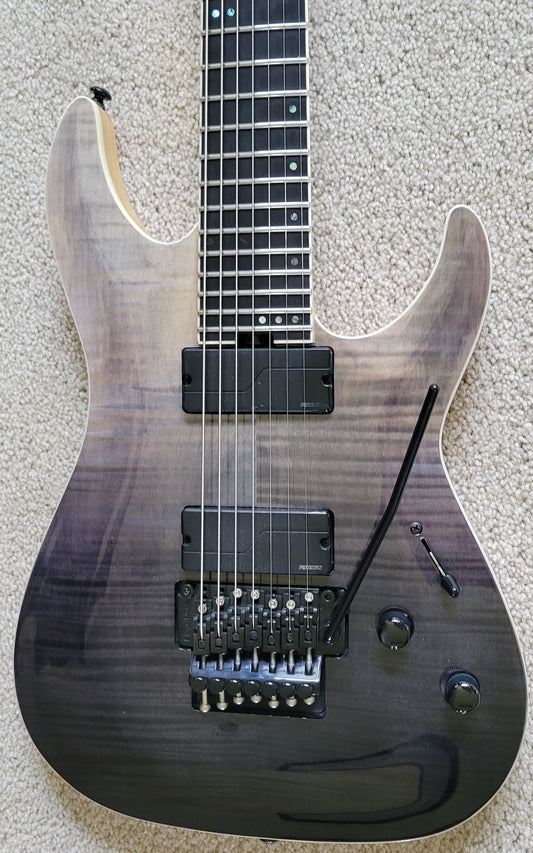 Schecter C-7 FR SLS Elite Electric Guitar, Black Fade Burst, New Hard Shell Case