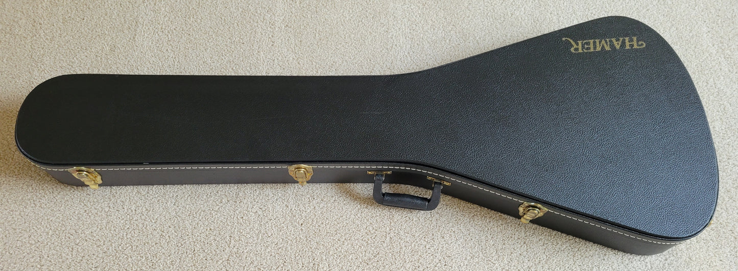 B.C. Rich JR-V Extreme Exotic Electric Guitar, Floyd Rose, Spalted Maple, NOS Hard Shell Case