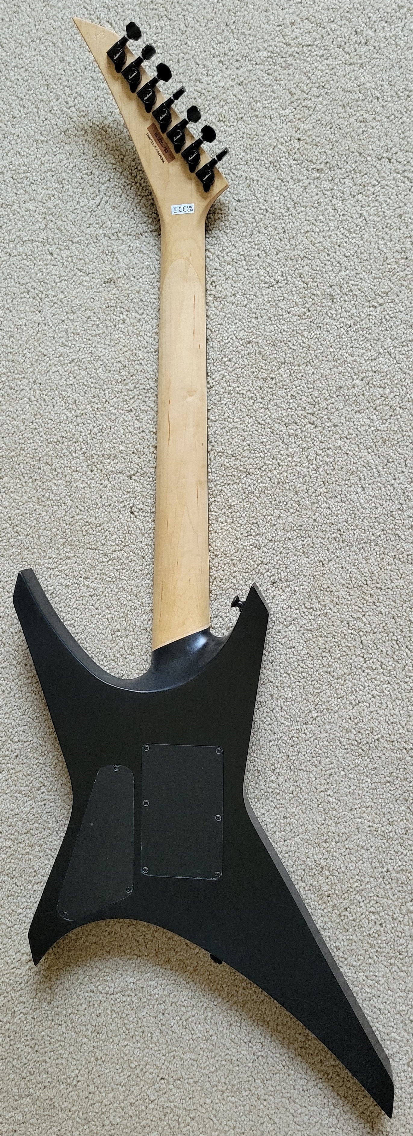 Jackson Pro Series Signature Dave Davidson Warrior WR7 Electric Guitar, Distressed Ash, New Gig Bag