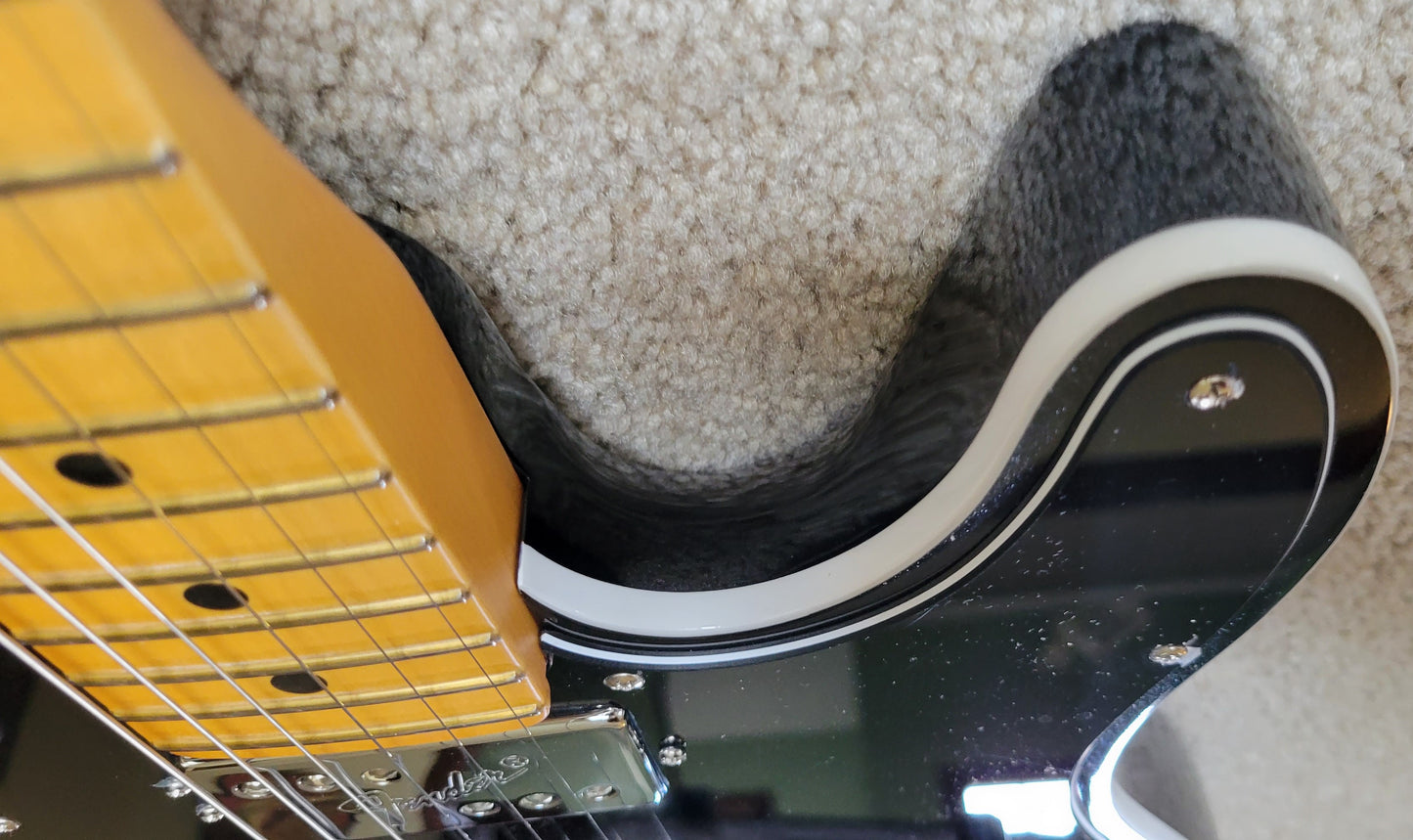 Fender American Ultra Luxe Telecaster Floyd Rose HH Electric Guitar, Deluxe Molded Hard Shell Case