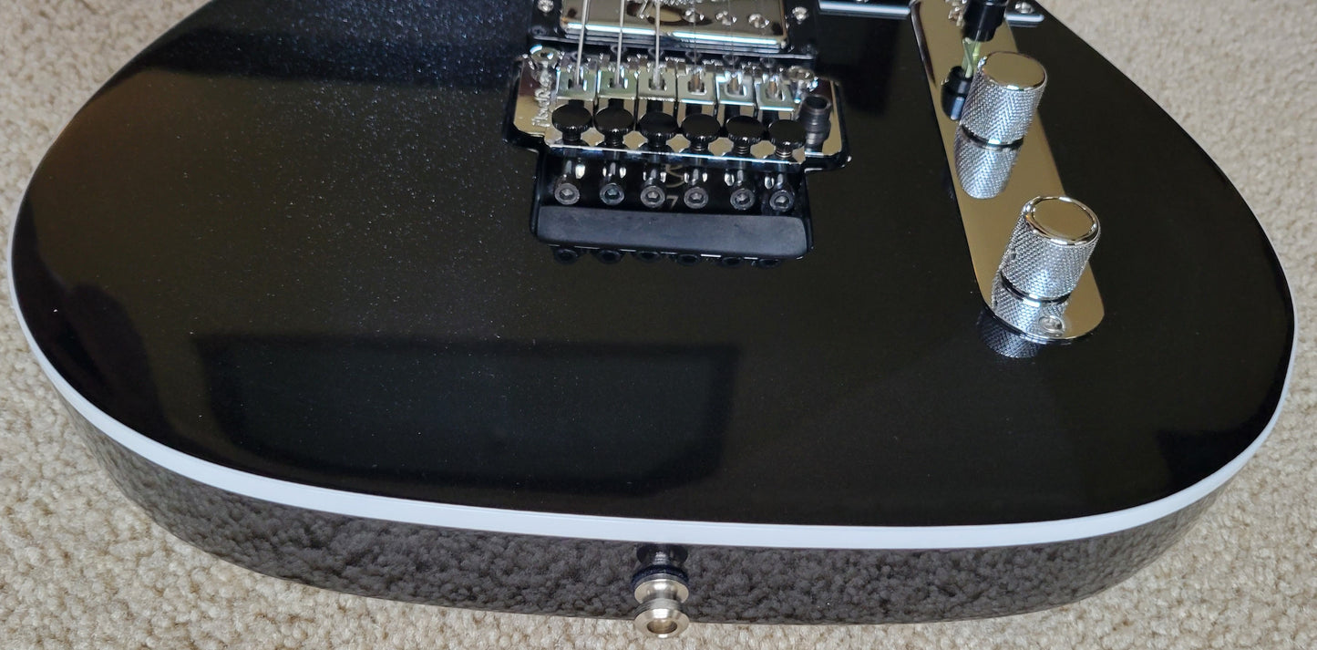 Fender American Ultra Luxe Telecaster Floyd Rose HH Electric Guitar, Deluxe Molded Hard Shell Case