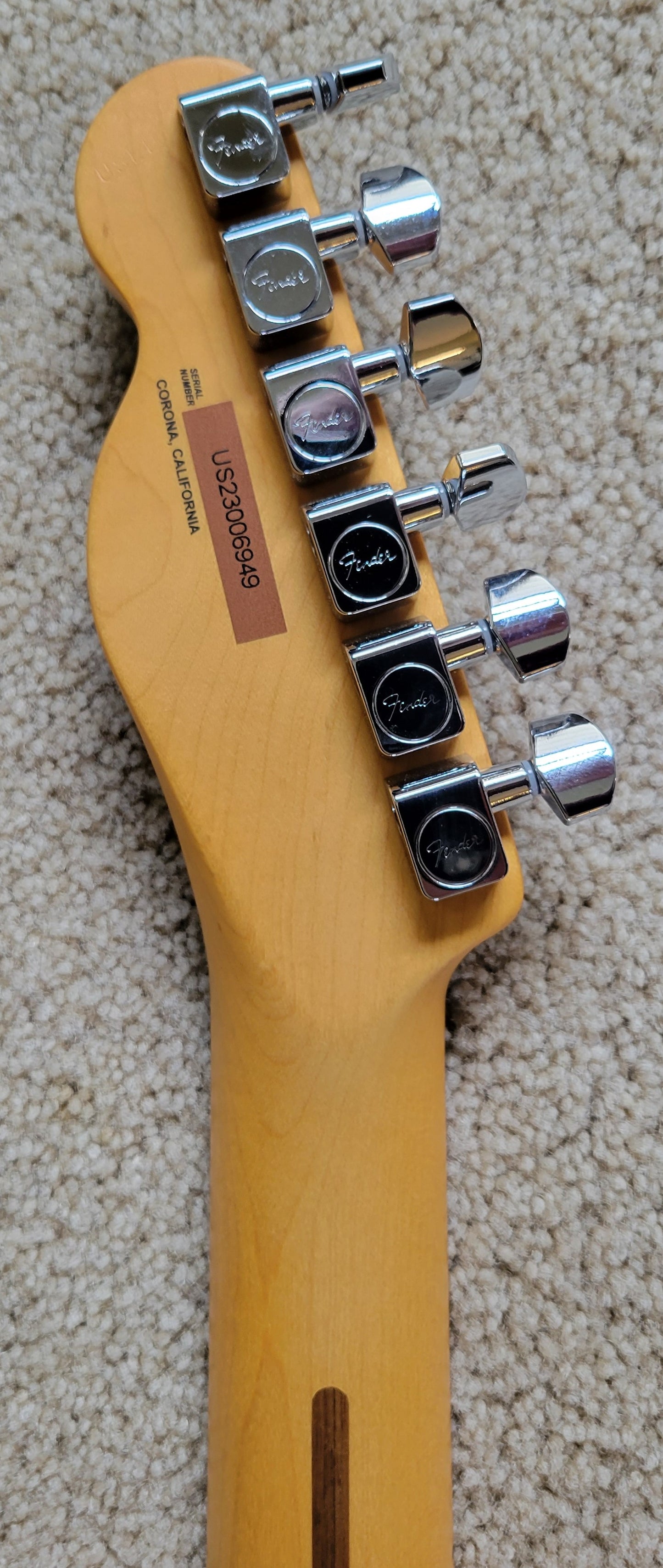 Fender American Ultra Luxe Telecaster Floyd Rose HH Electric Guitar, Deluxe Molded Hard Shell Case