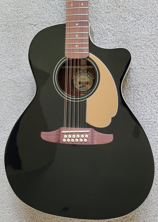 Fender Villager 12 String V3 Acoustic Electric Guitar, New Gig Bag