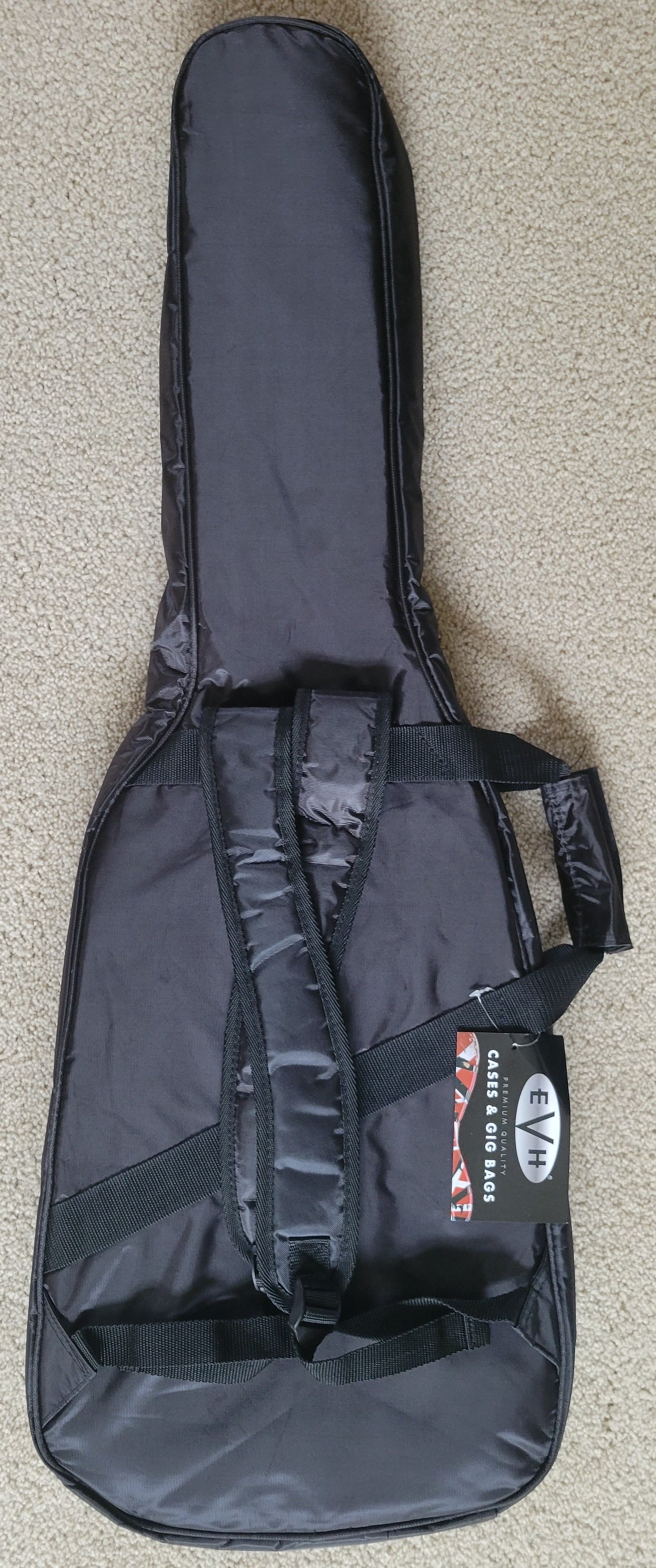 EVH Striped Series Frankenstein Frankie Electric Guitar, EVH Gig Bag