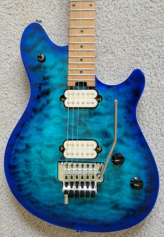 EVH Wolfgang Special QM Electric Guitar, Chlorine Burst, New Hardshell Case