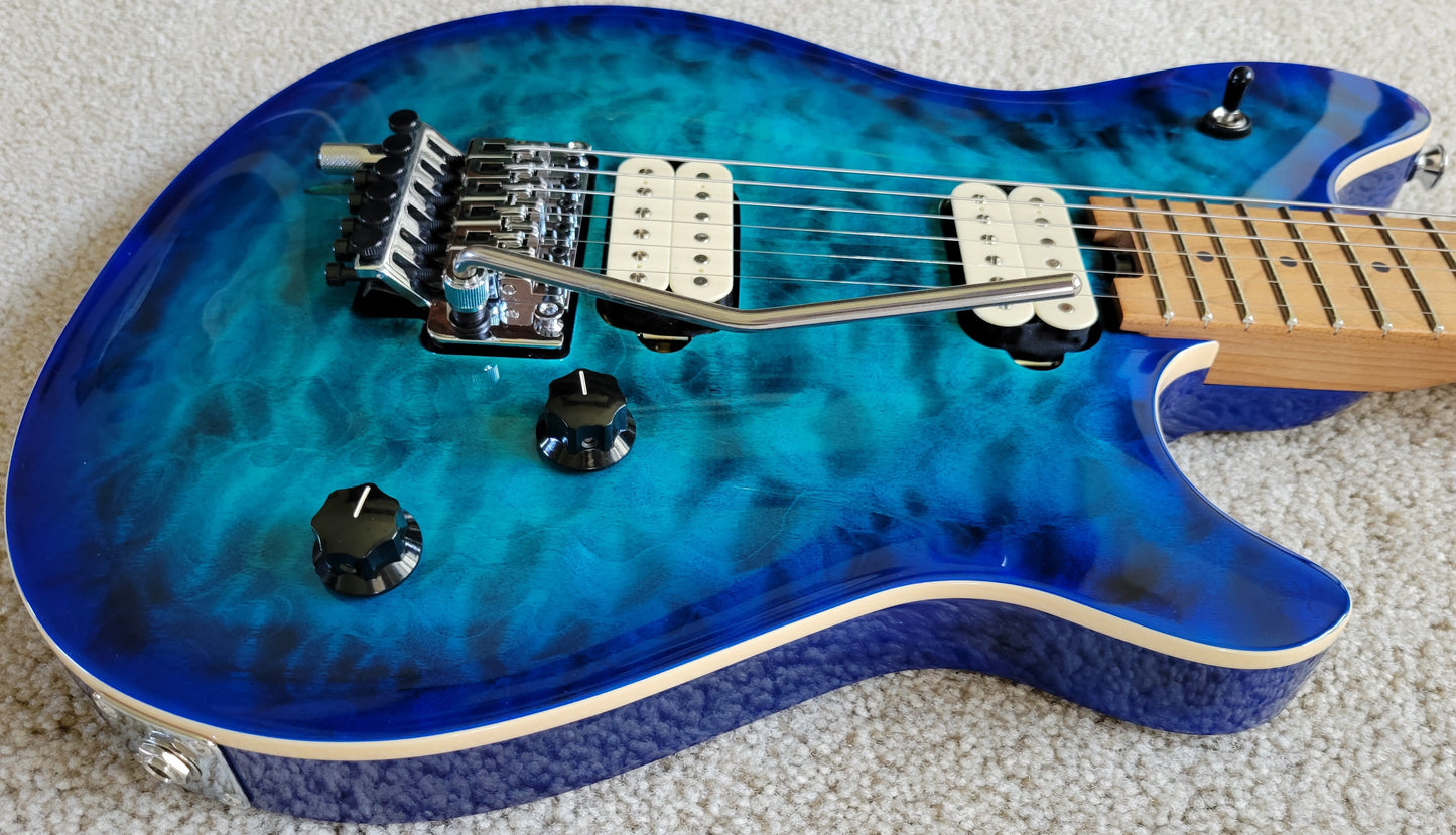 EVH Wolfgang Special QM Electric Guitar, Chlorine Burst, New Hardshell Case
