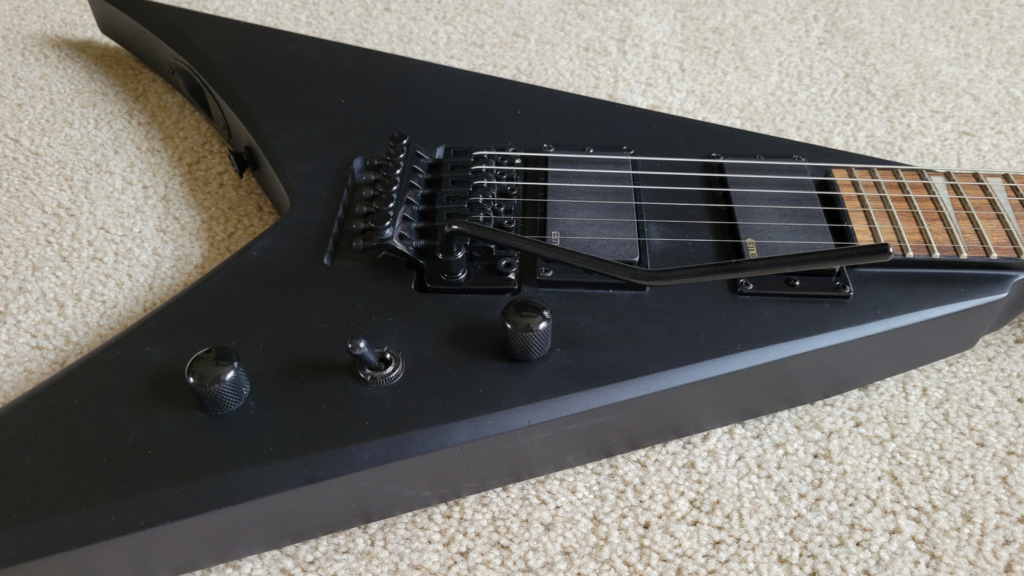 Jackson X Series KVXMG Electric Guitar, Satin Black, Floyd Rose, New Gig Bag