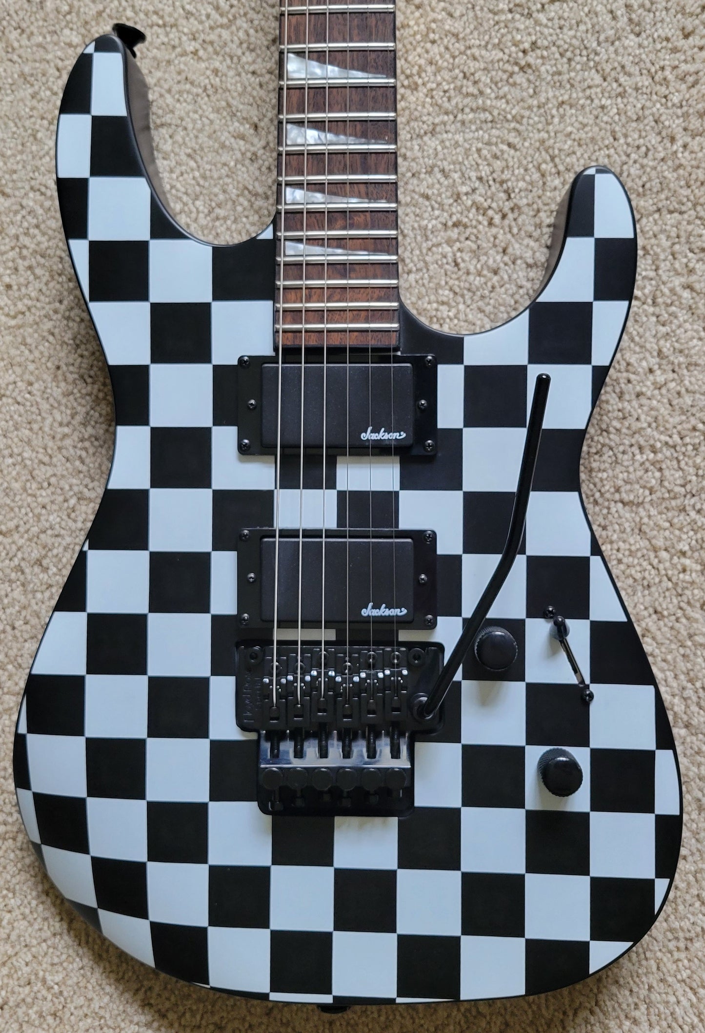 Jackson X Series Soloist SLX DX Electric Guitar, Checkered Past, New Hard Shell Case