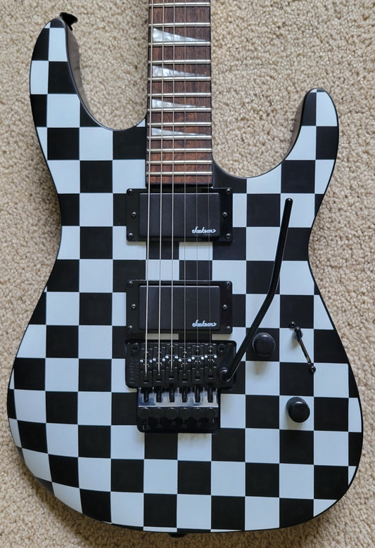 Jackson X Series Soloist SLX DX Electric Guitar, Checkered Past, New Hard Shell Case