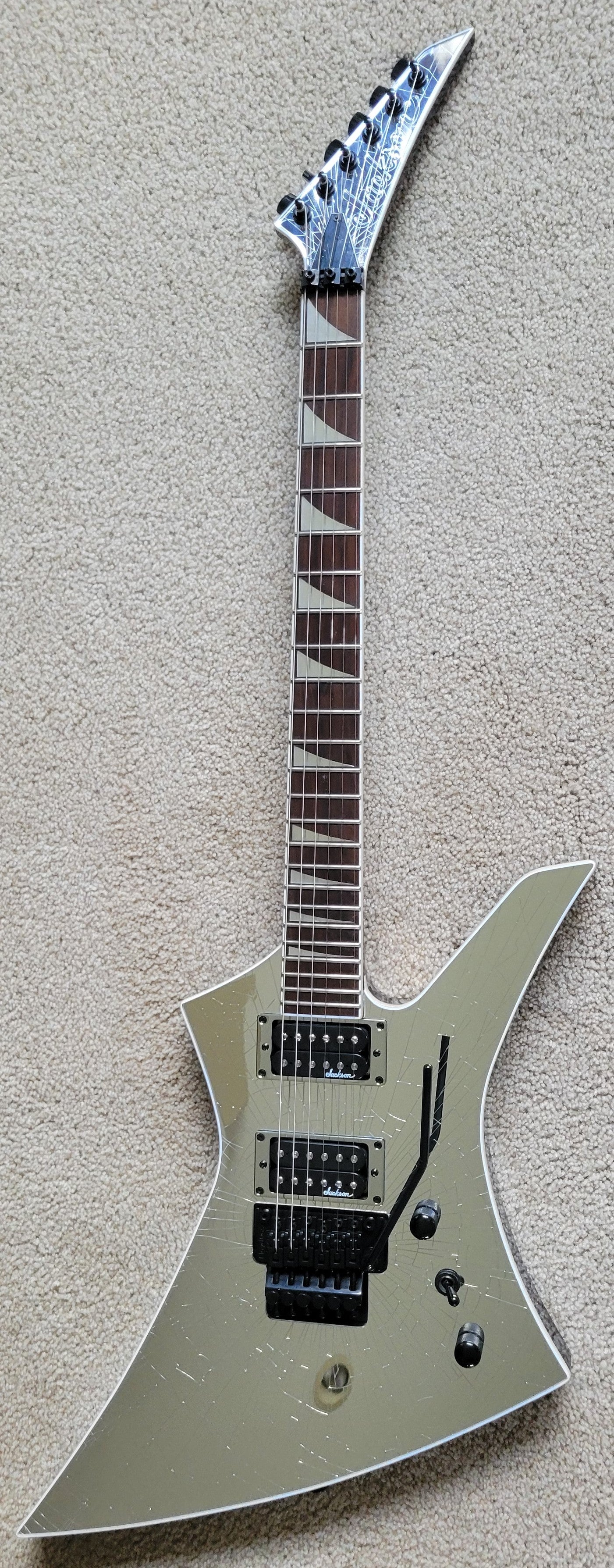 Jackson X Series Kelly KEXS Shattered Mirror Electric Guitar, EpiLite Case