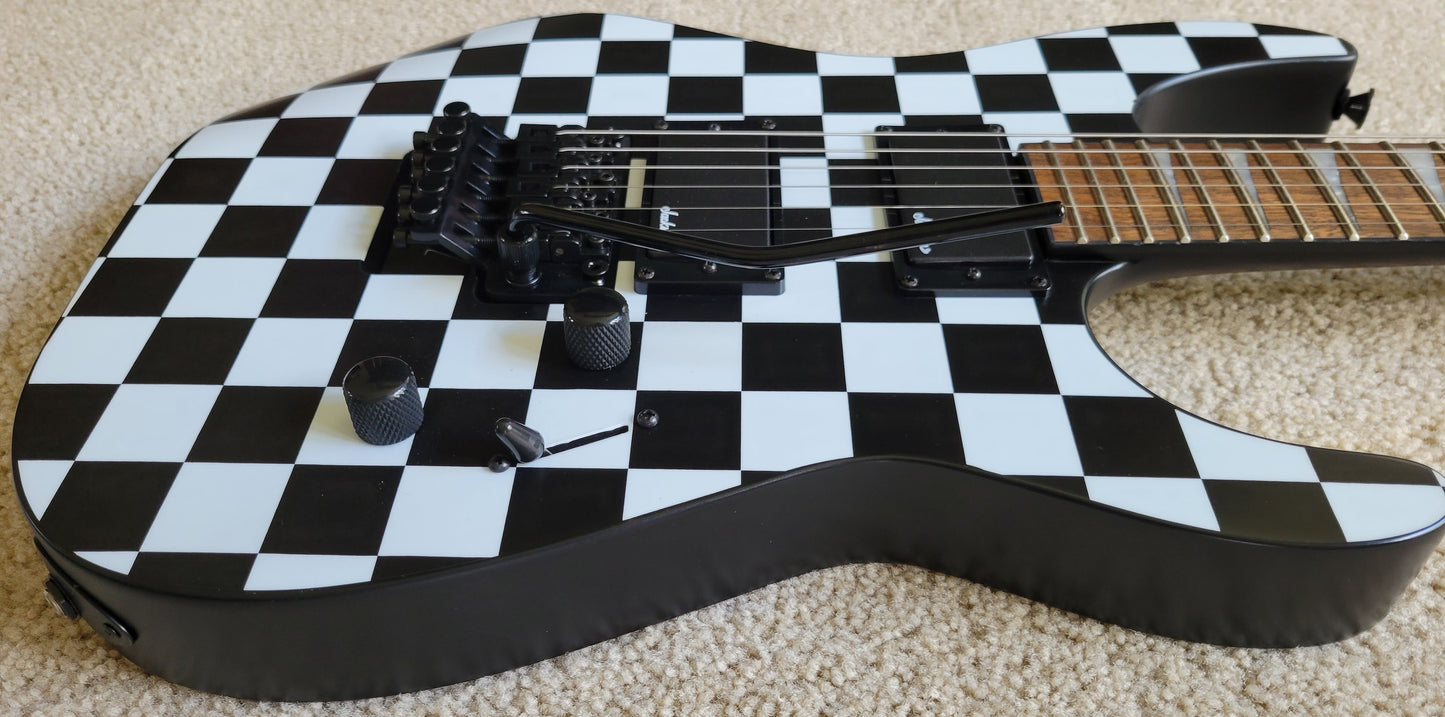 Jackson X Series Soloist SLX DX Electric Guitar, Checkered Past, New Hard Shell Case
