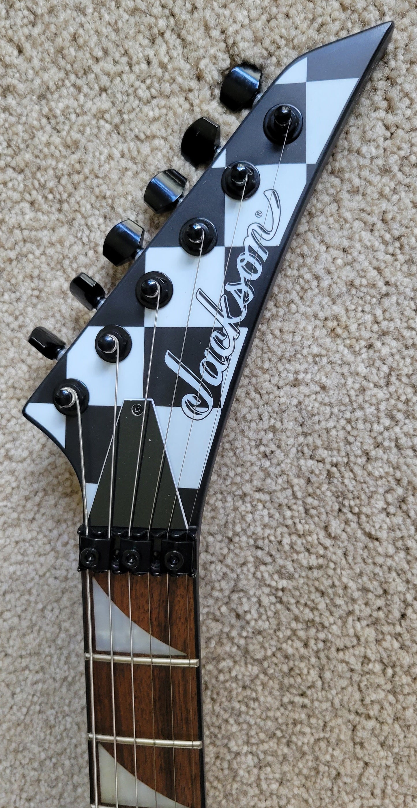 Jackson X Series Soloist SLX DX Electric Guitar, Checkered Past, New Hard Shell Case