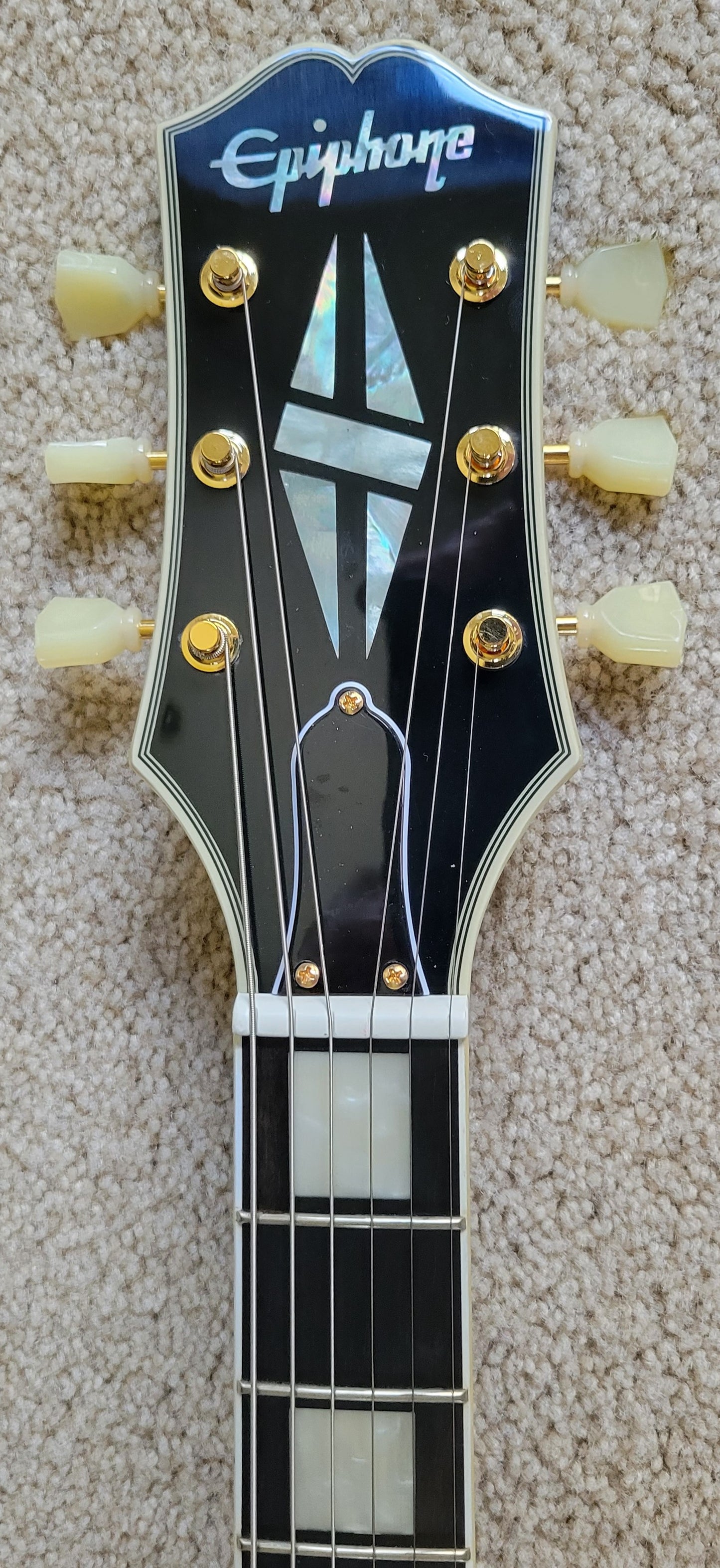Epiphone SG Custom Electric Guitar, Ebony Gloss Finish, New Gig Bag