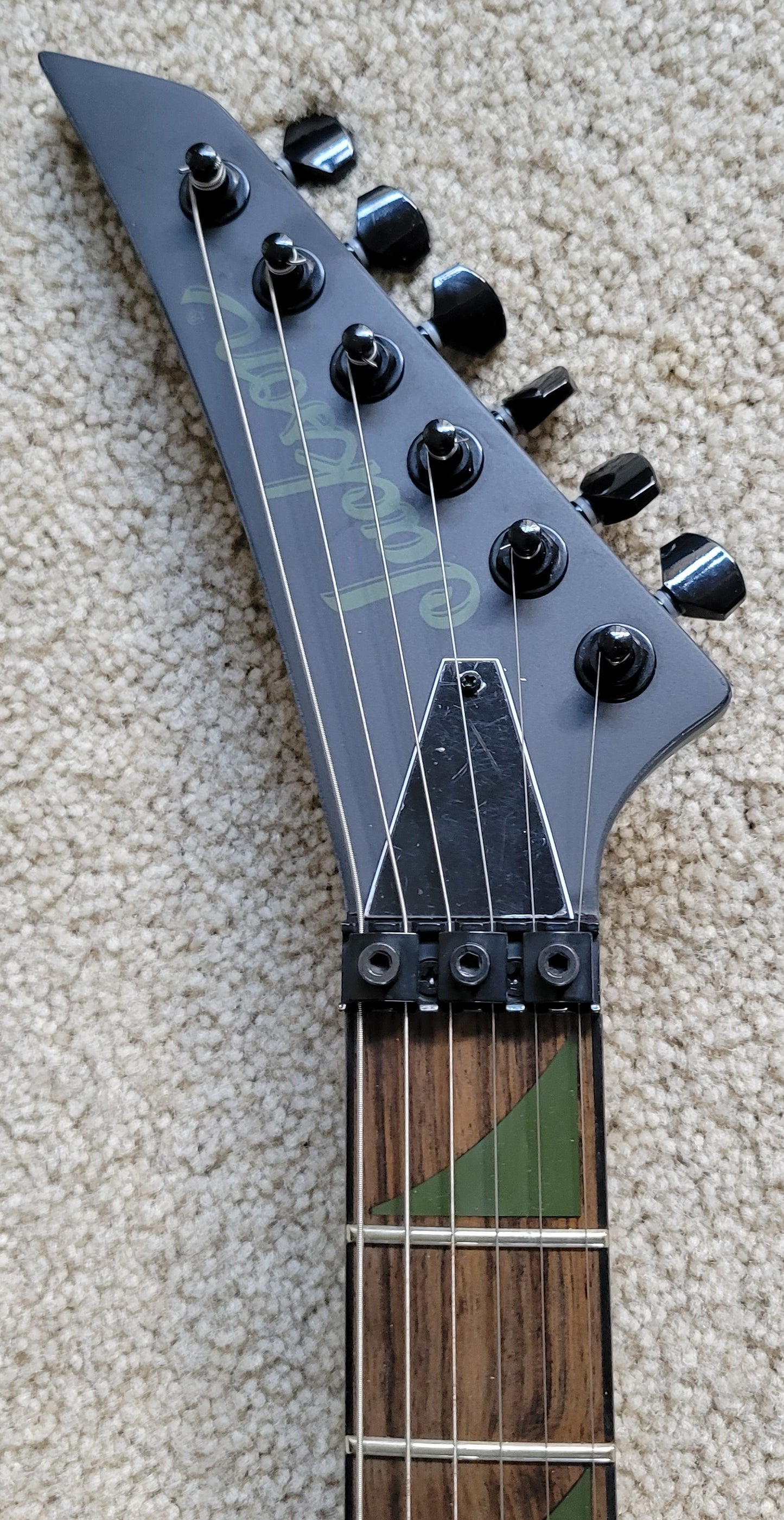 Jackson X Series Rhoads RRX24 Electric Guitar, Matte Army Drab with Black Bevels, New Gig Bag