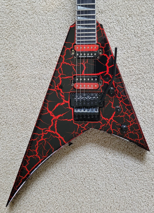 Jackson Pro Series Rhoads RR24 Crackle Electric Guitar, Maul Crackle, New Gig Bag