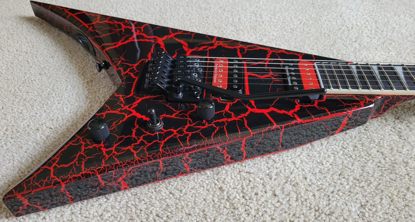 Jackson Pro Series Rhoads RR24 Crackle Electric Guitar, Maul Crackle, New Gig Bag
