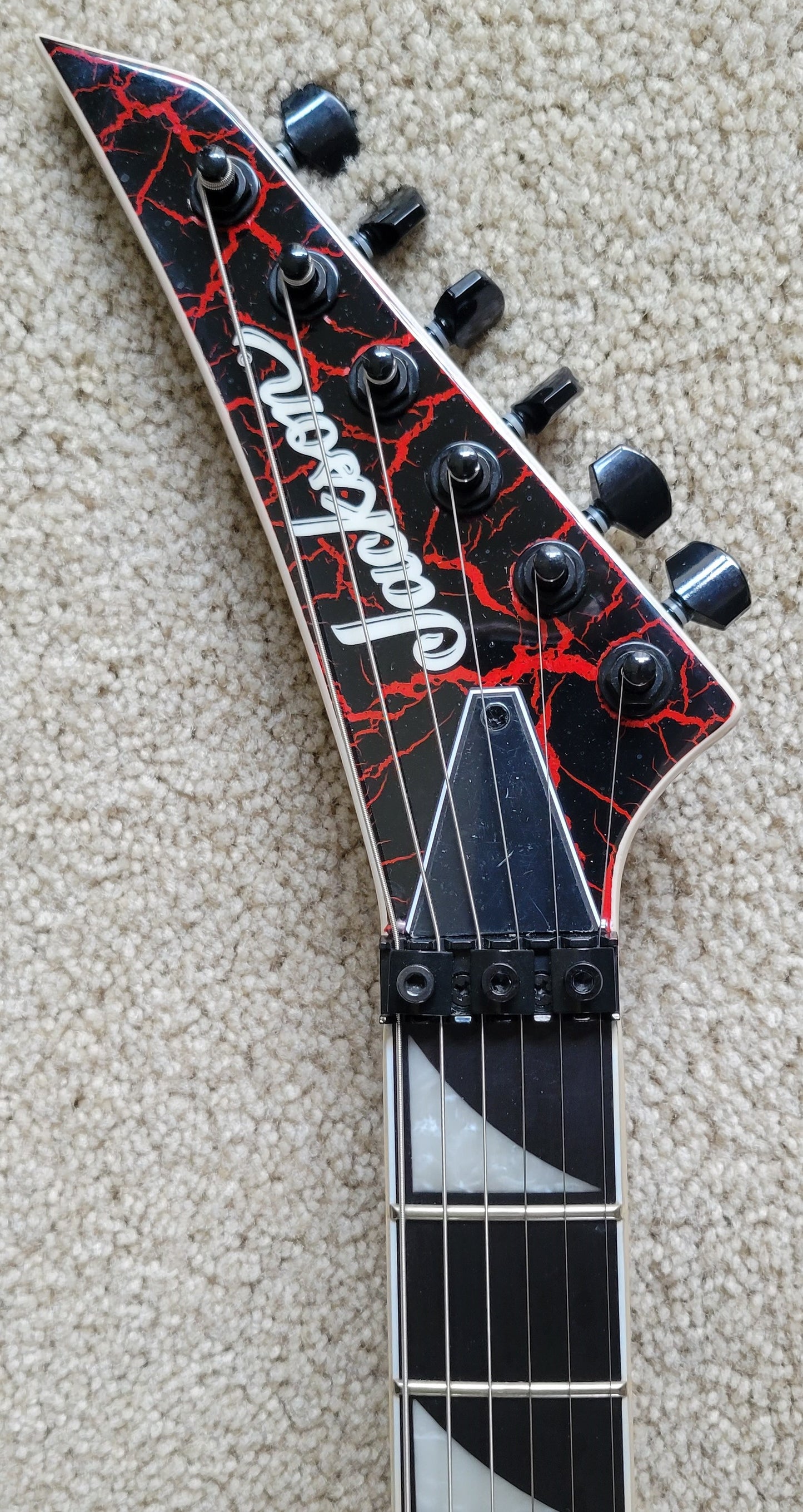 Jackson Pro Series Rhoads RR24 Crackle Electric Guitar, Maul Crackle, New Gig Bag