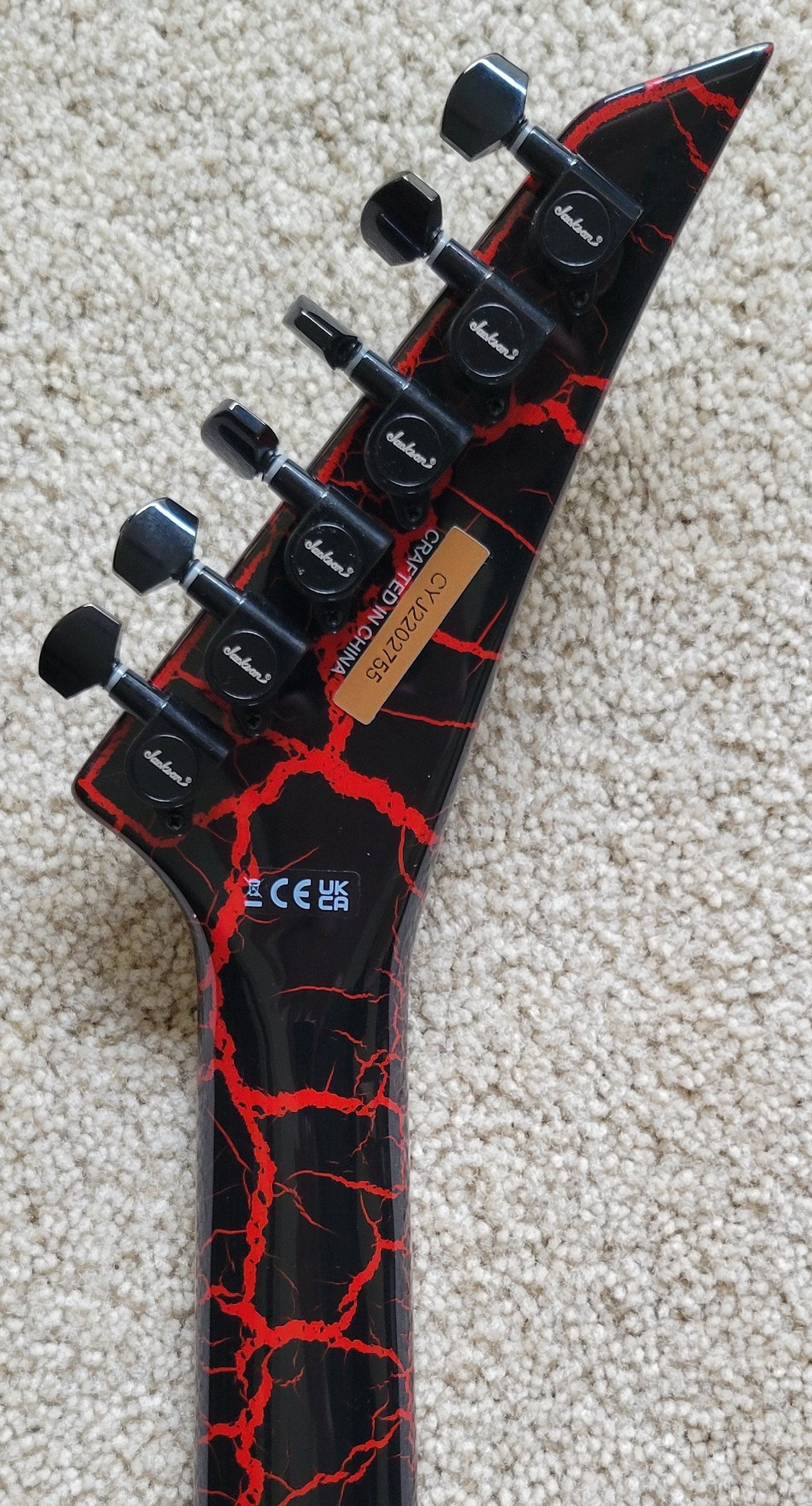 Jackson Pro Series Rhoads RR24 Crackle Electric Guitar, Maul Crackle, New Gig Bag