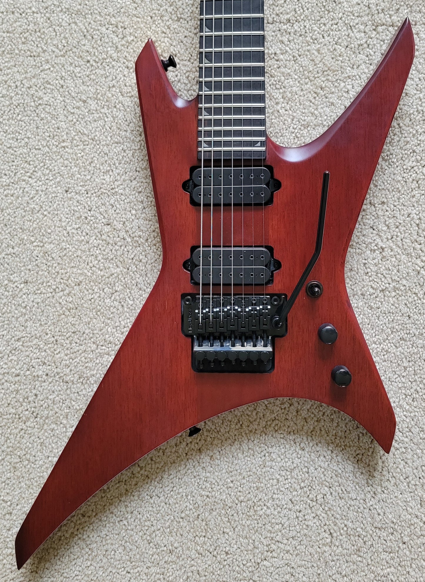 Jackson Pro Series Signature Dave Davidson Warrior WR7 MAH Electric Guitar, New Gig Bag
