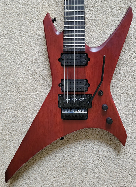 Jackson Pro Series Signature Dave Davidson Warrior WR7 MAH Electric Guitar, New Gig Bag