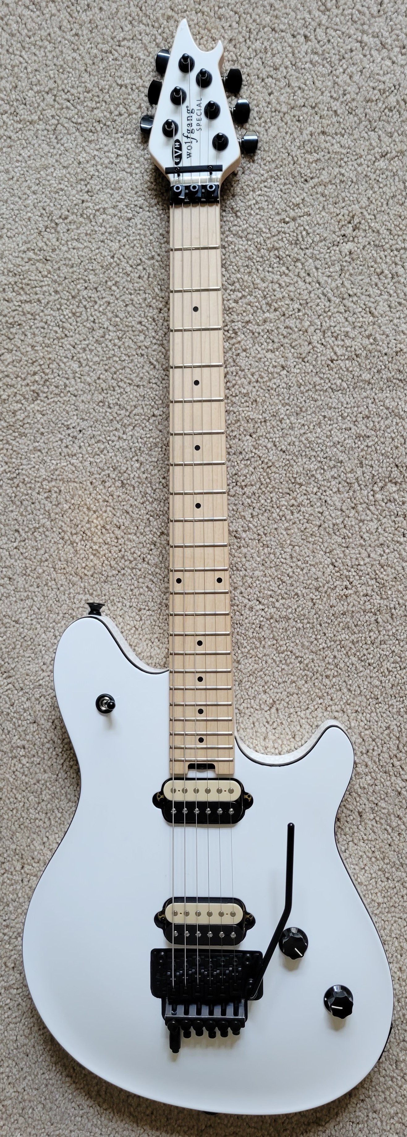EVH Wolfgang Special Electric Guitar, Polar White, New Hard Shell Case