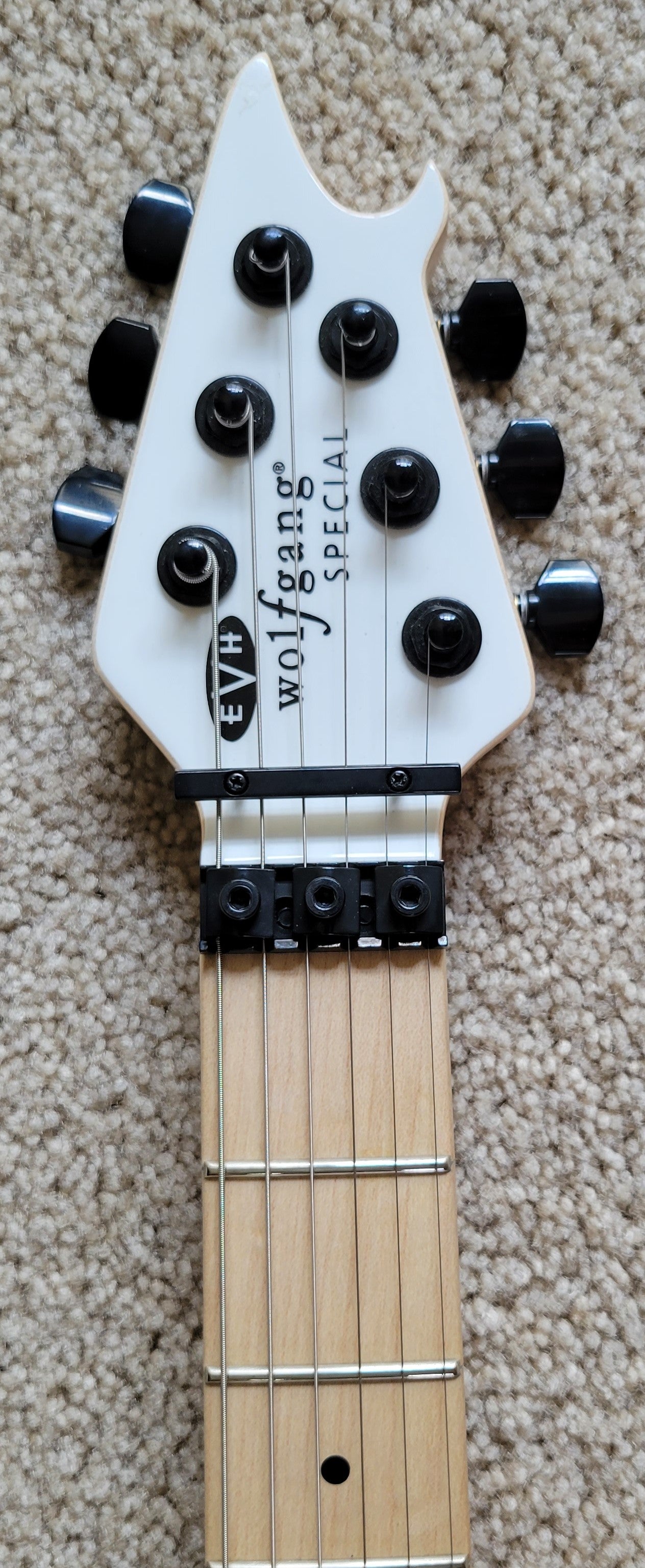EVH Wolfgang Special Electric Guitar, Polar White, New Hard Shell Case