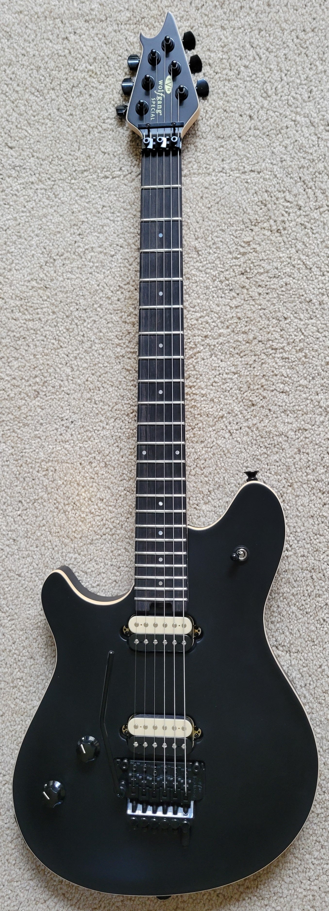 EVH Wolfgang Special LH Electric Guitar, Stealth Black, New Hard Shell Case