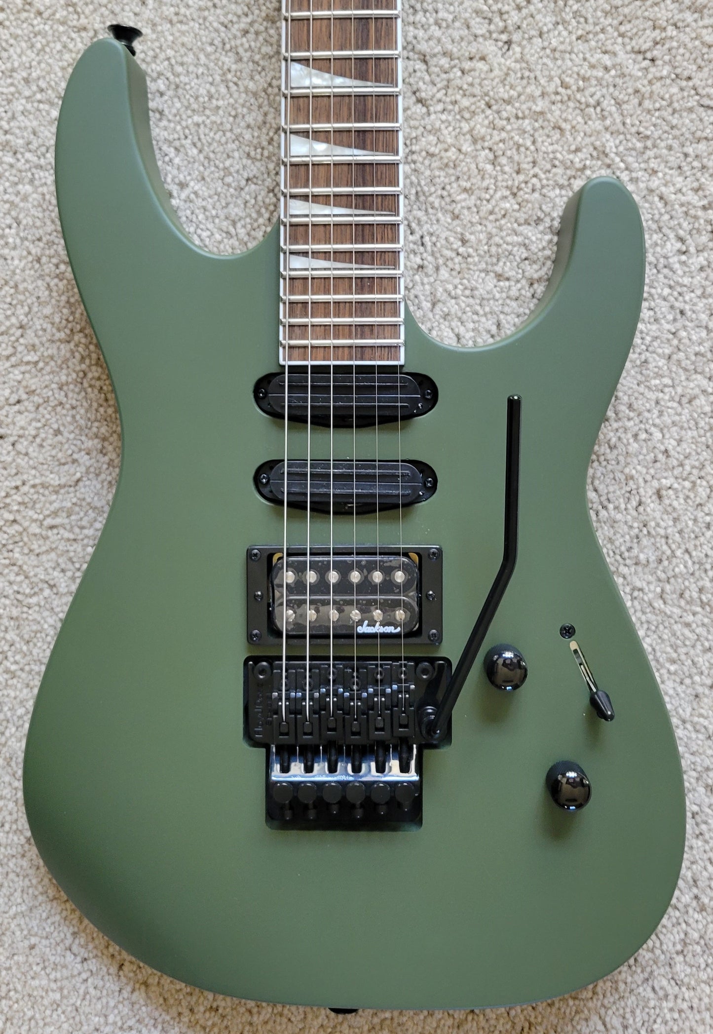 Jackson X Series Soloist SL3X DX Electric Guitar, Matte Army Drab, New TKL Gig Bag