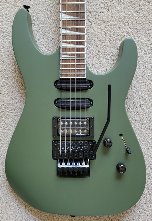 Jackson X Series Soloist SL3X DX Electric Guitar, Matte Army Drab, New TKL Gig Bag