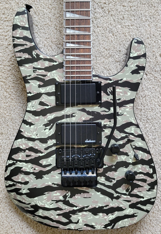 Jackson X Series Soloist SLX DX Electric Guitar, Tiger Jungle Camo, New TKL Gig Bag