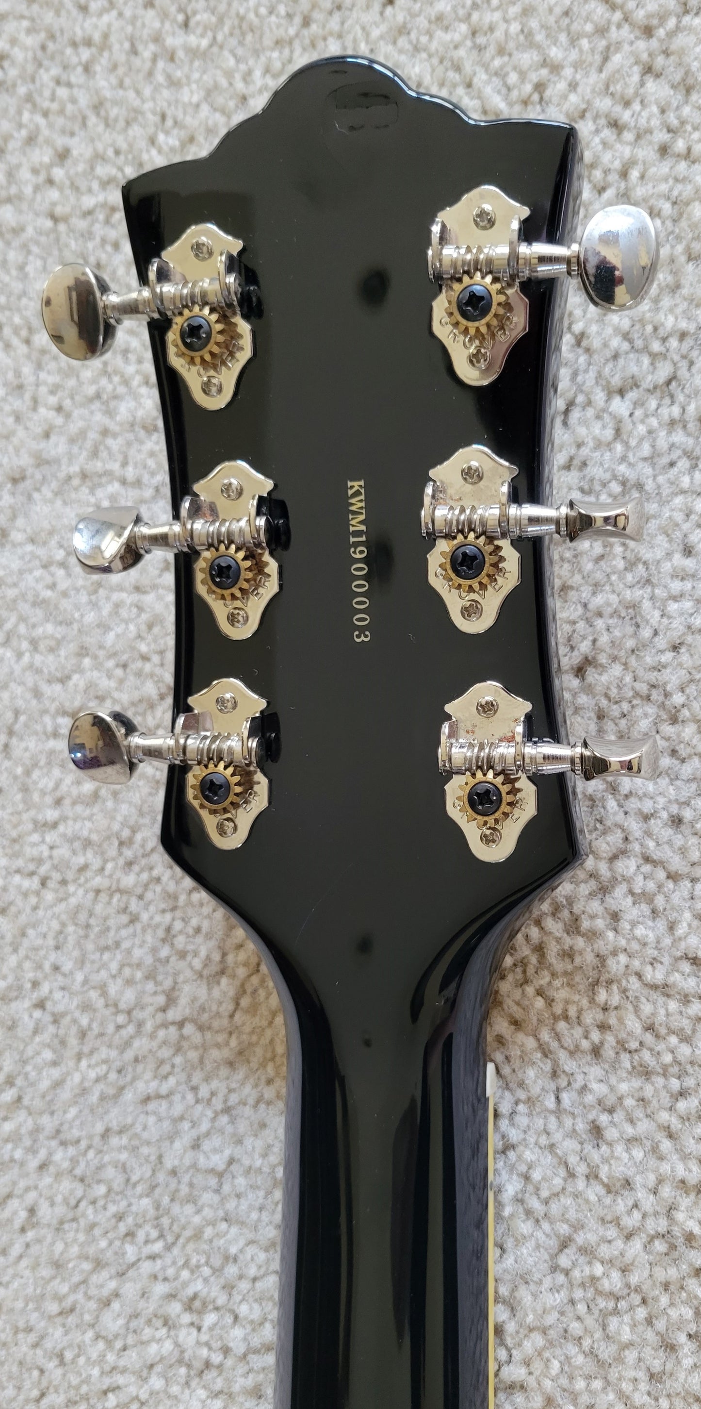 Guild S-100 Polara Electric Guitar, Jet Black Finish, Newark St. Collection