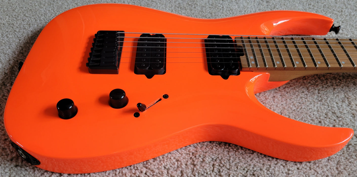 Jackson Pro Series Signature Misha Mansoor Juggernaut HT7 Electric Guitar, Neon Orange