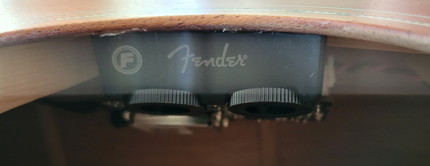 Fender PD-220E Dreadnought Acoustic Electric Guitar, Mahogany Aged Cognac Burst, New Hard Shell Case