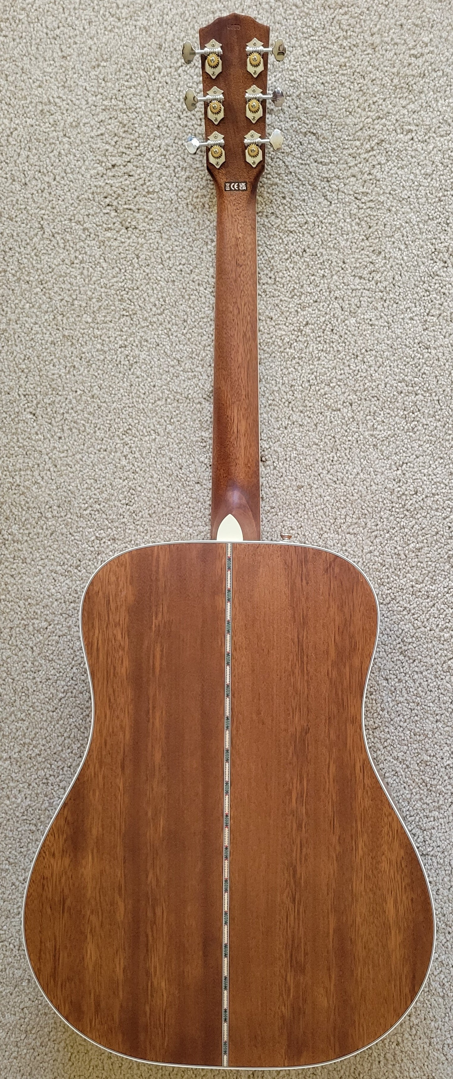 Fender PD-220E Dreadnought Acoustic Electric Guitar, Mahogany Aged Cognac Burst, New Hard Shell Case