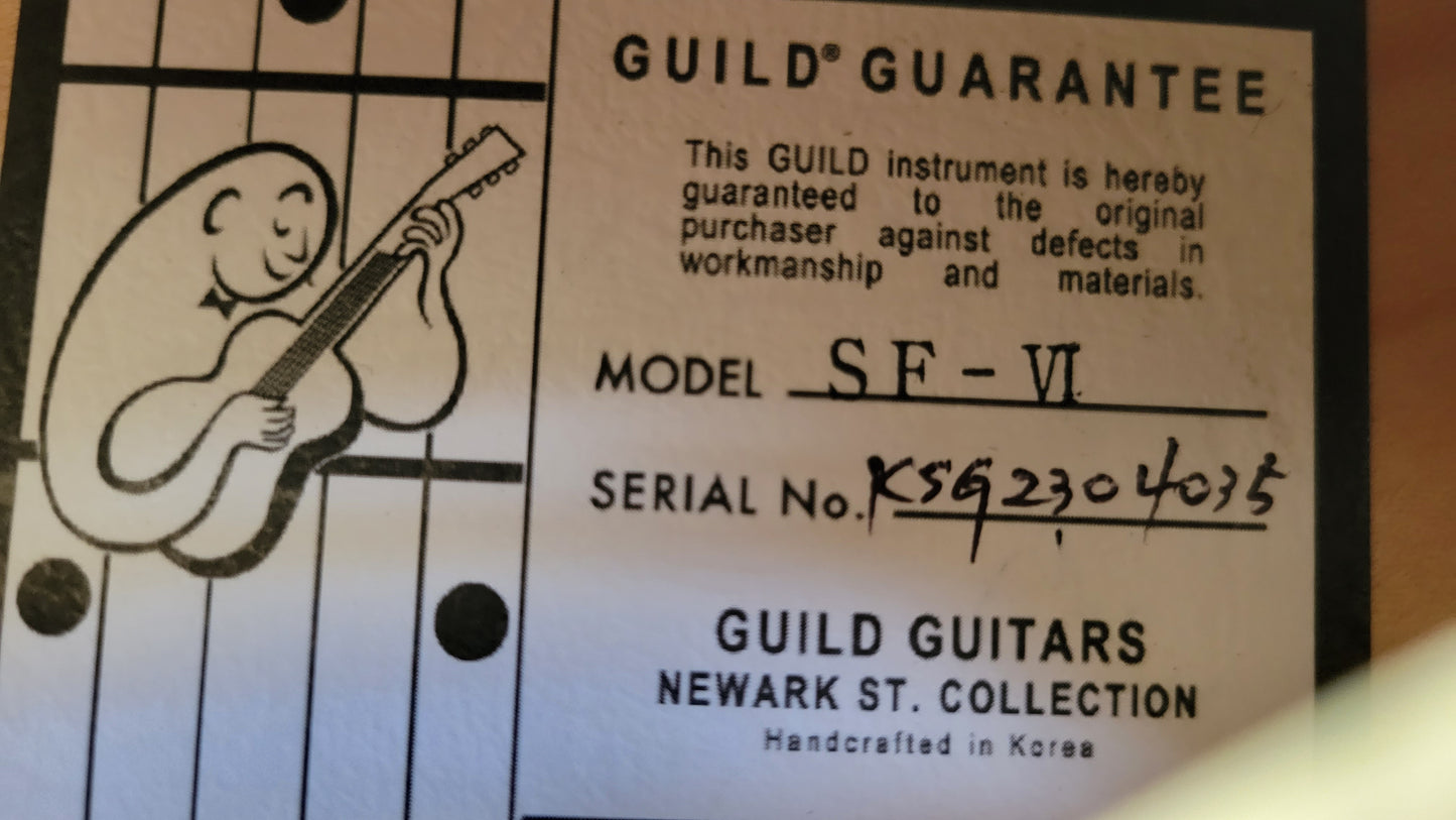 Guild Starfire VI Special Electric Guitar, Kingswood Green, New Hard Shell Case