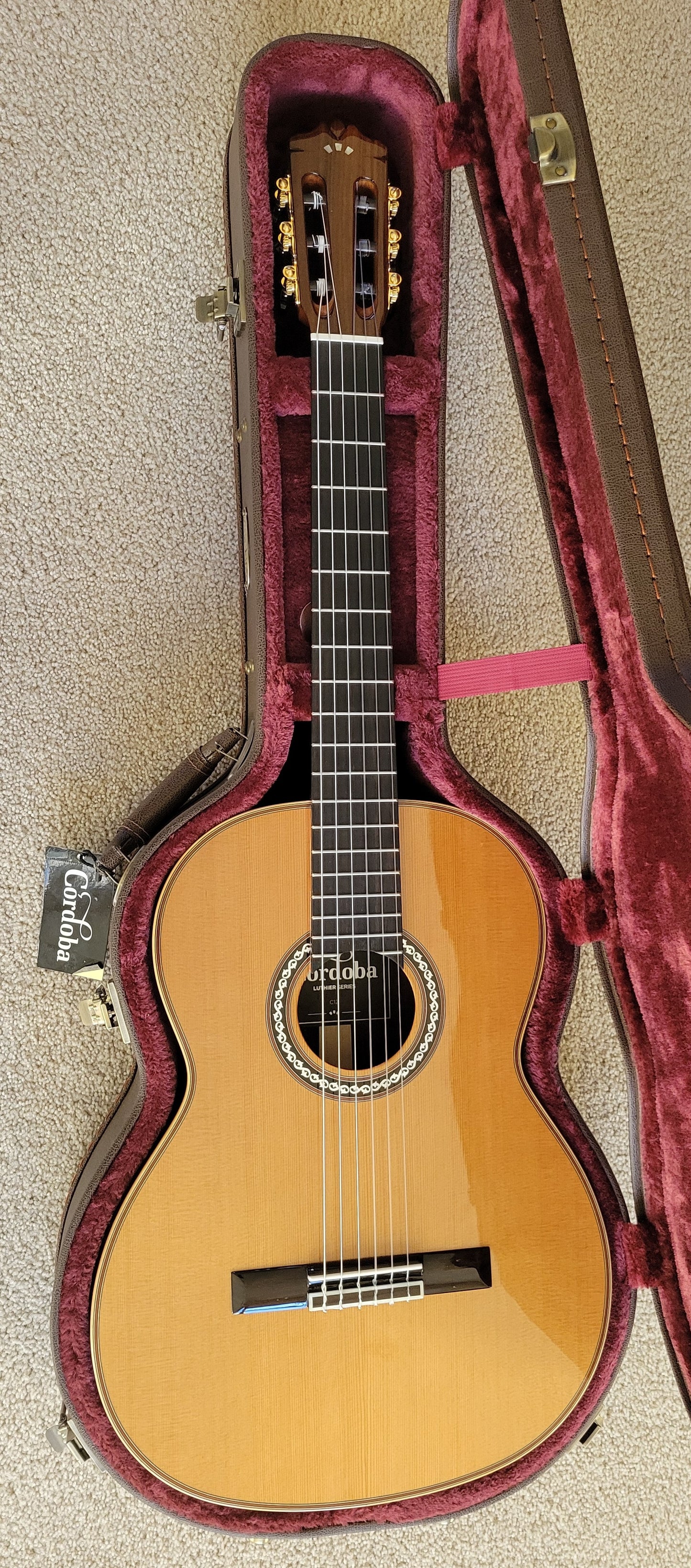 Cordoba C12 CD Traditional Classical Acoustic Guitar, HumiCase Hard Shell Case