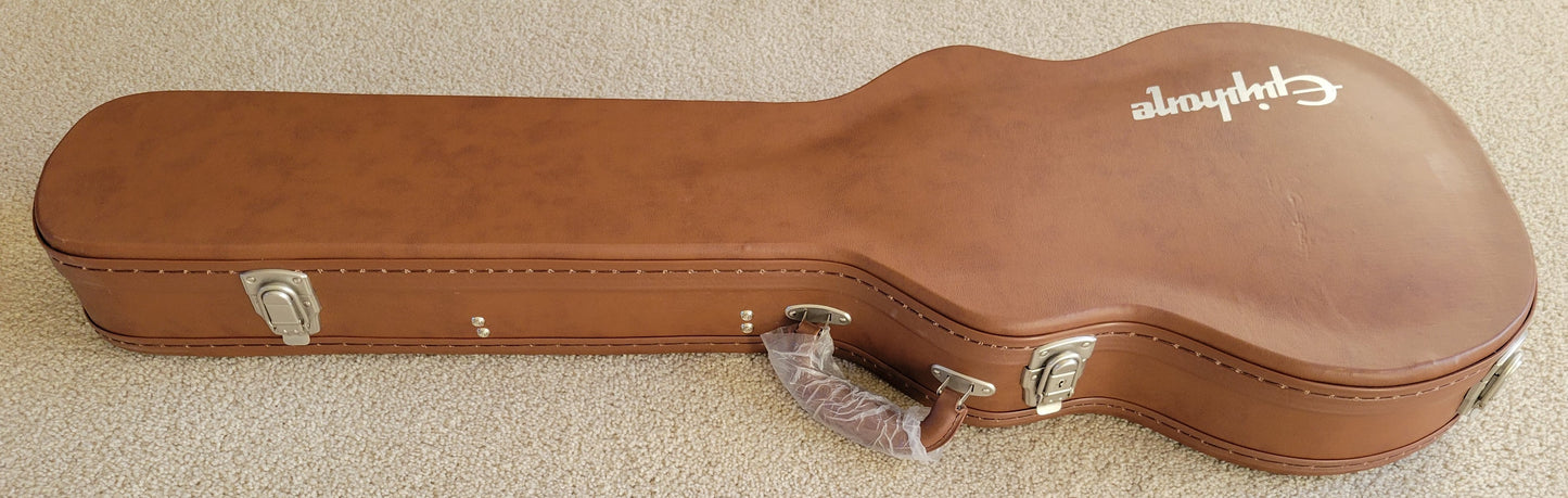 Epiphone 1959 Les Paul Standard Electric Guitar, Aged Dark Cherry Burst, Epiphone Hard Shell Case