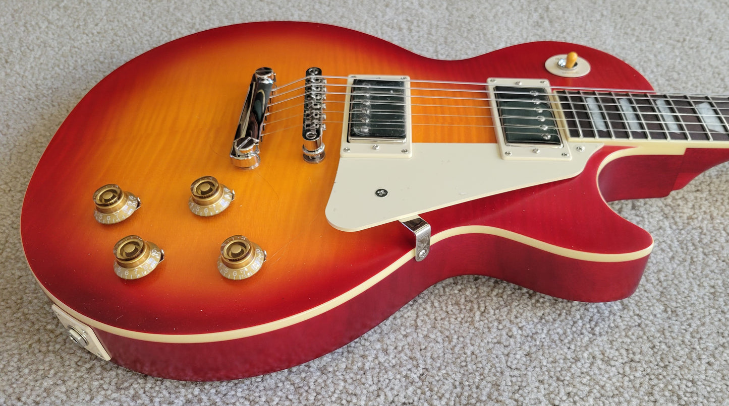 Epiphone 1959 Les Paul Standard Electric Guitar, Aged Dark Cherry Burst, Epiphone Hard Shell Case