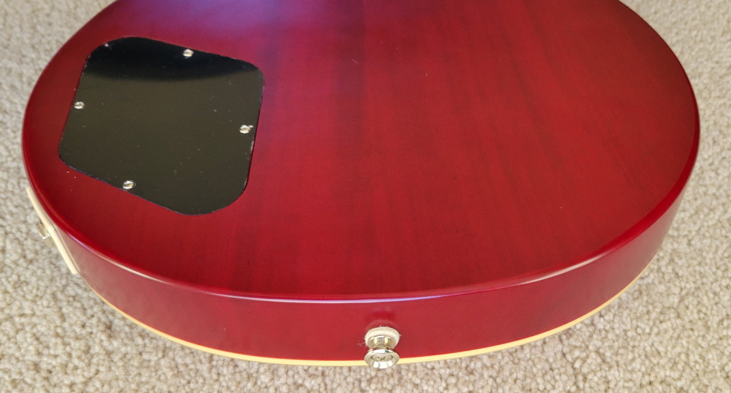 Epiphone 1959 Les Paul Standard Electric Guitar, Aged Dark Cherry Burst, Epiphone Hard Shell Case