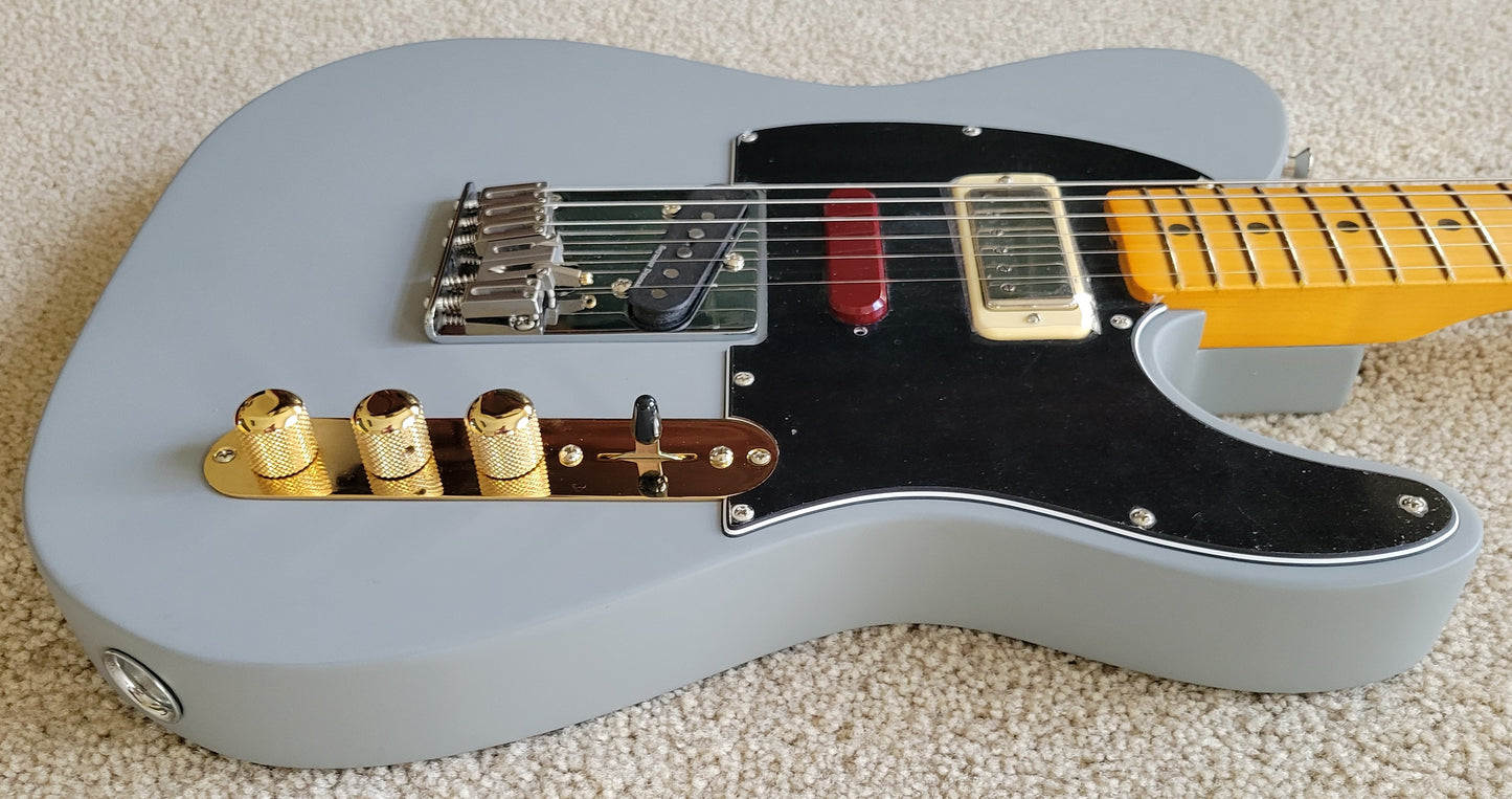 Fender Brent Mason Telecaster Electric Guitar, Primer Gray Satin, G&G Hard Shell Case