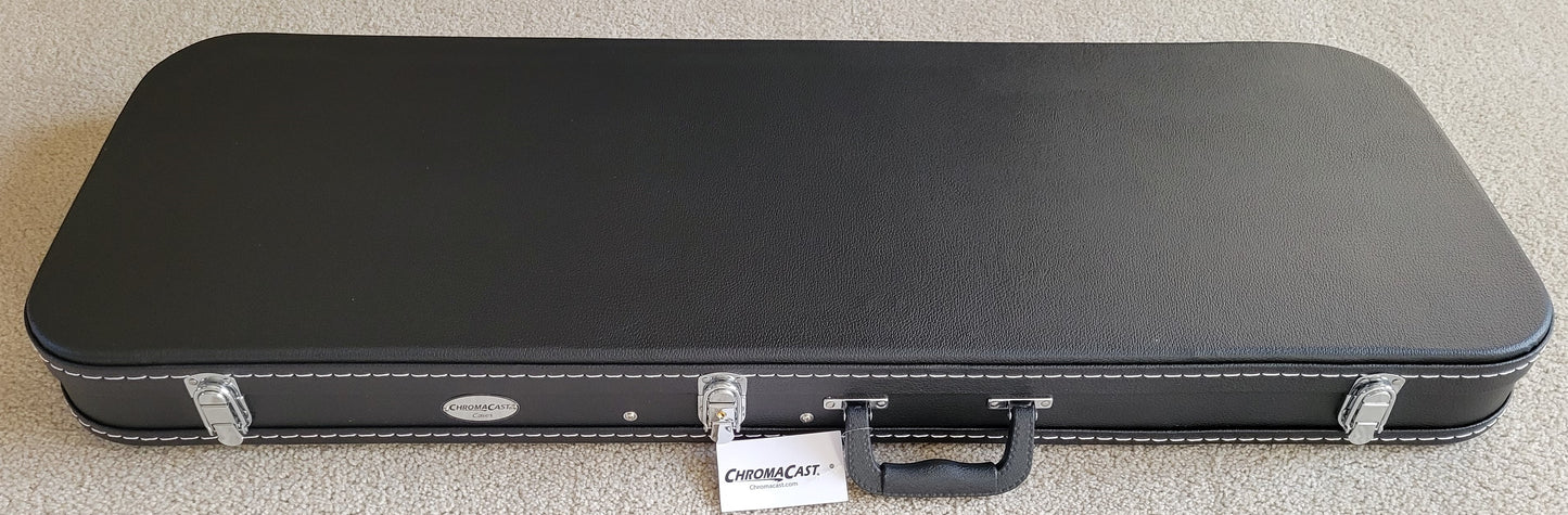 Schecter C-1 HT S SLS Elite Evil Twin Electric Guitar, Satin Black, New Hard Shell Case