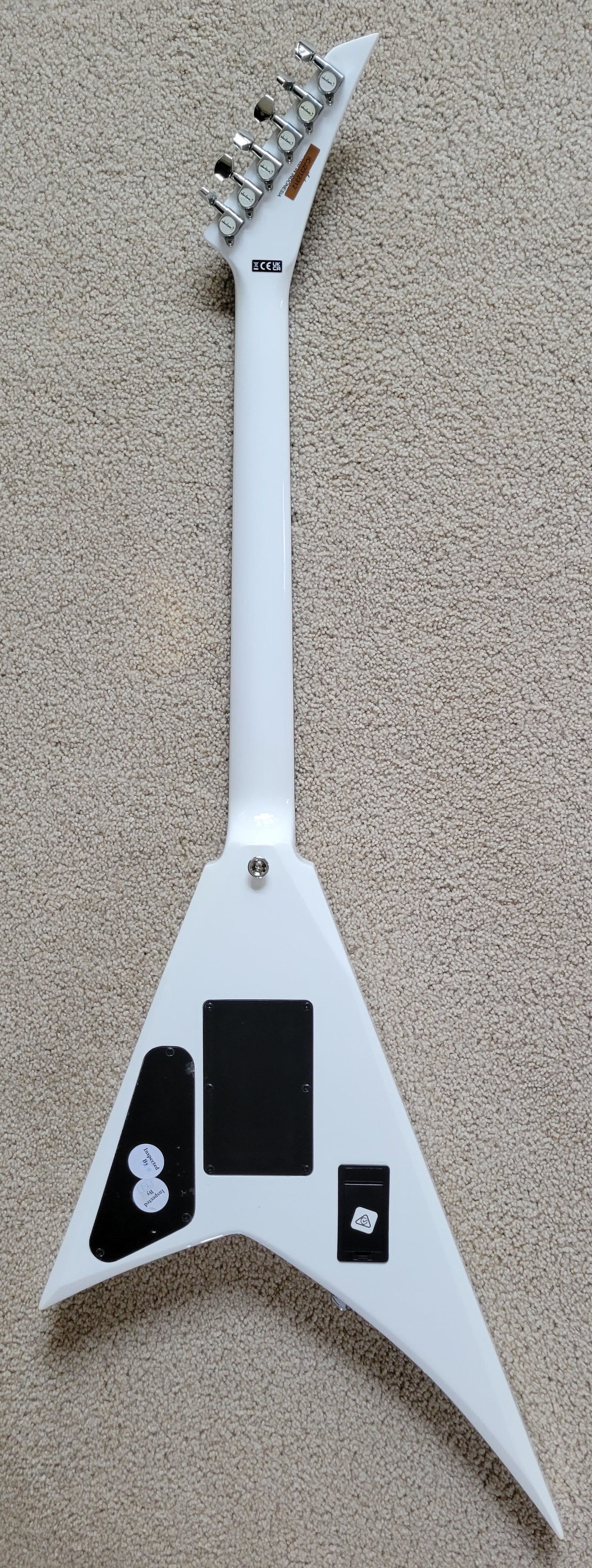 Jackson X Series Rhoads RRX24M Electric Guitar, White with Black Pinstripes, New Gig Bag