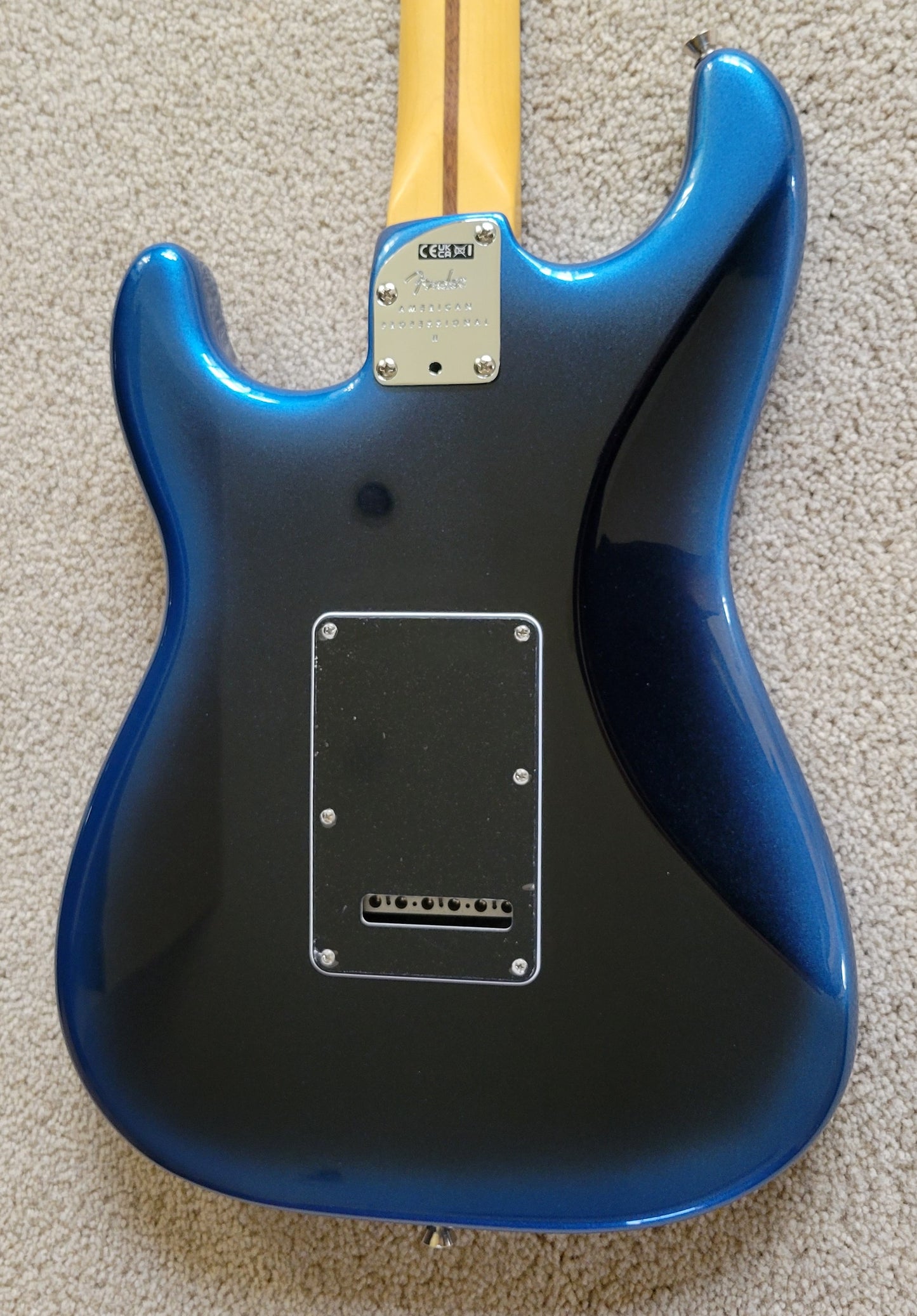 Fender American Professional II Stratocaster HSS Electric Guitar, Dark Night, Deluxe Molded Hardshell Case