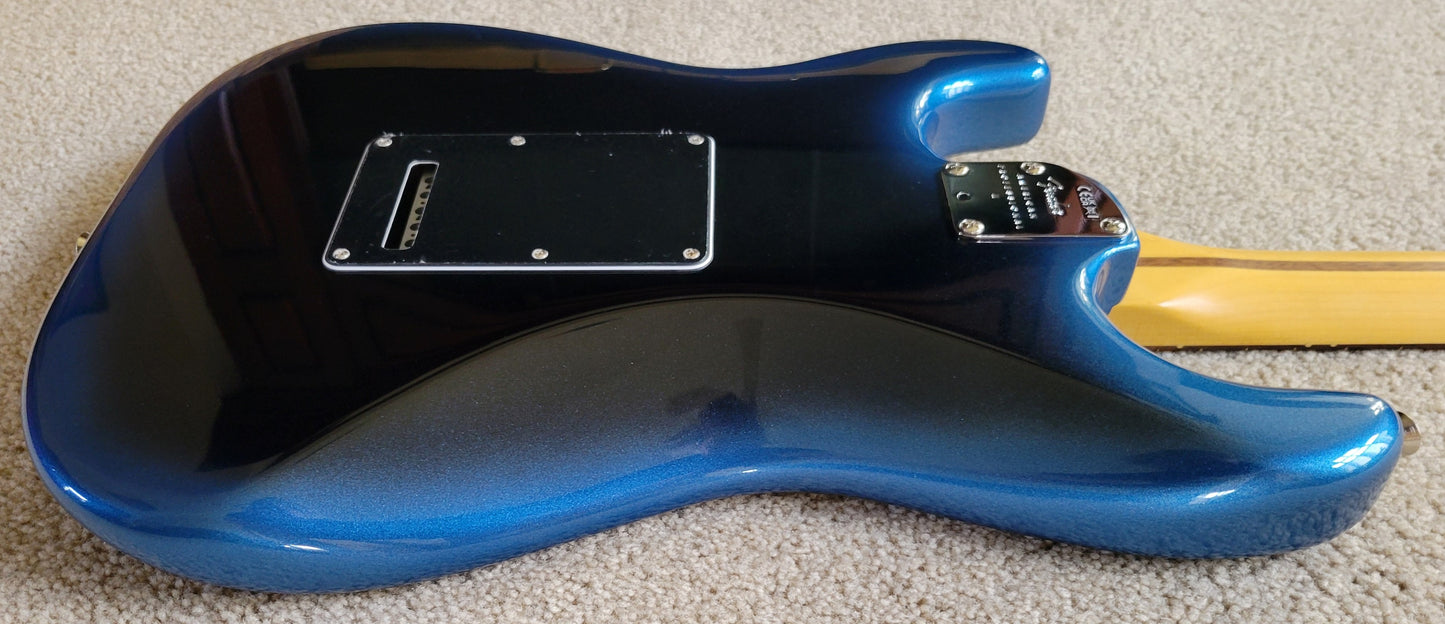 Fender American Professional II Stratocaster HSS Electric Guitar, Dark Night, Deluxe Molded Hardshell Case